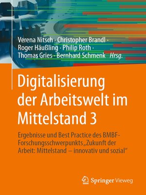 cover image of Digitalisierung der Arbeitswelt im Mittelstand 3